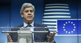 La Grèce entrevoit le bout du tunnel à Bruxelles C'est le ministre des Finances portugais, Mario Centeno qui préside désormais les réunions de l'Eurogroupe - JOHN THYS/AFP