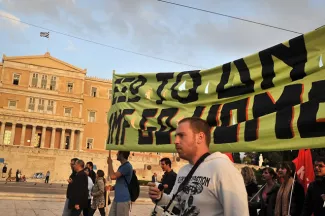 Le pays a été secoué par de nombreuses manifestations durant ces 8 ans d'austérité. Image: AFP


