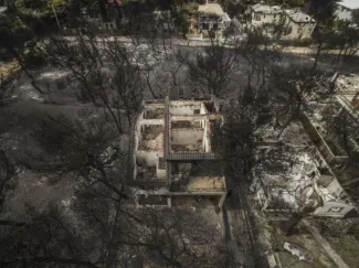 Dans le village de Mati, près de Athènes, le 24 juillet.


