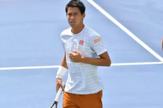 Kei Nishikori s'est qualifié pour les demi-finales à Tokyo. (A.Réau/L'Equipe)


