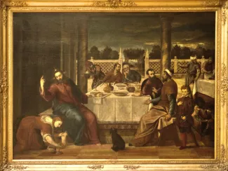 Bonifazio Veronese, Jésus chez Simon le Pharisien, 1520-1550 ap. J-C, Palais des Beaux Arts Bruxelles