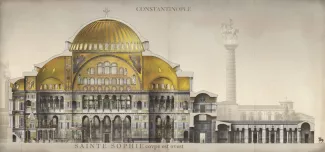 Hagia Sophia, essai de reconstitution. © Antoine Helbert