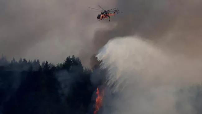 Trois personnes ont péri dans les incendies en Grèce. NICOLAS ECONOMOU / REUTERS


