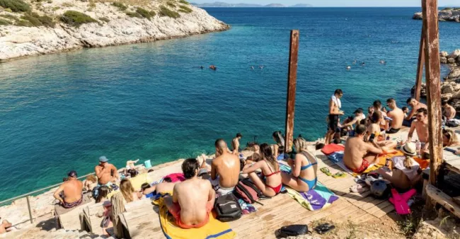 Plage grecque au sud d'Athènes.


