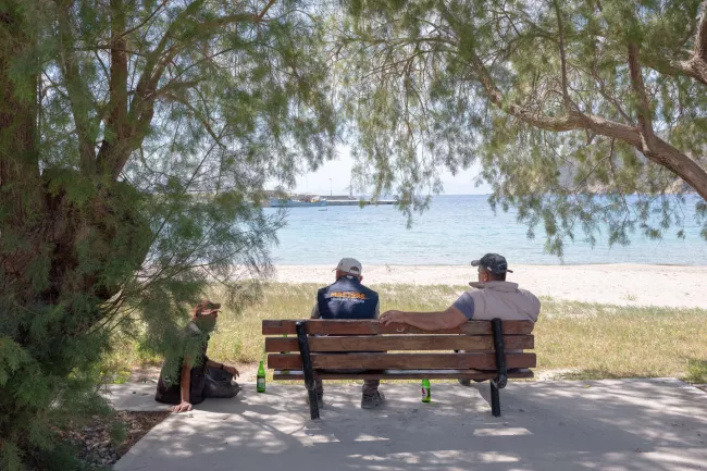 Sur l’île cycladique d’Amorgos (Grèce), le 4 mai 2024.  LOULOU D'AKI POUR « LE MONDE »  