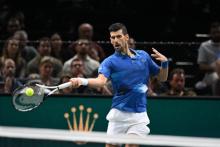 Novak Djokovic à Bercy. (P. Lahalle/L'Équipe)



