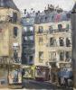 Paris Prekas. Paris quartier latin 1963, huile sur toile.